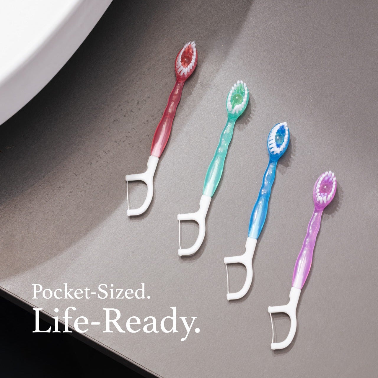 5-in-1 Disposable Mini Brushes with Built-in Toothpaste